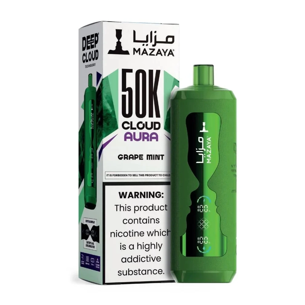 MAZAYA Cloud Aura 50K Puffs - Grape Mint MAZAYA Cloud Aura 50K Puffs - Grape Mint - Image 1