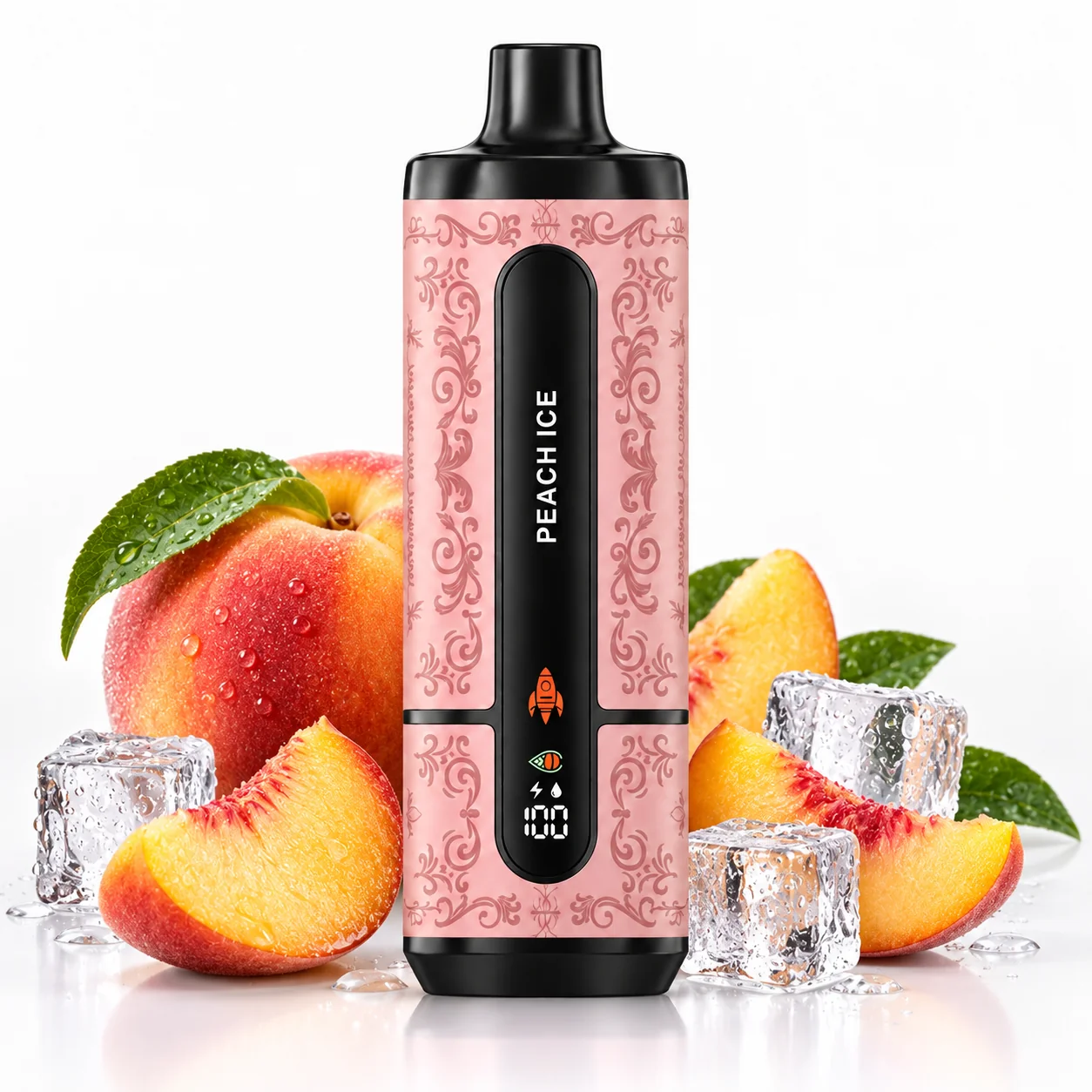 OUKITEL_MATE_PRO_MAX_HOOKAH_60K_PUFFS_-_PEACH_ICE OUKITEL Mate Pro Max 60K Puffs Shisha - Peach Ice - Image 1