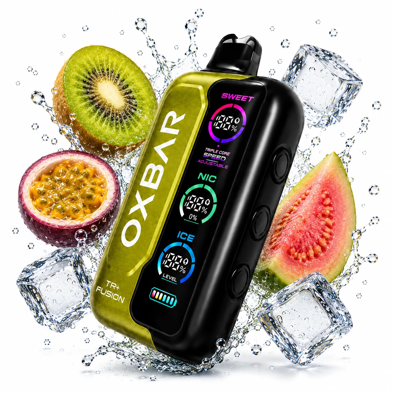 OXBAR Tri-Fusion 50K Puffs Cairo Edition - Kiwi Passion Fruit Guava OXBAR Tri-Fusion 50K Puffs Cairo Edition - Kiwi Passion Fruit Guava - Image 1