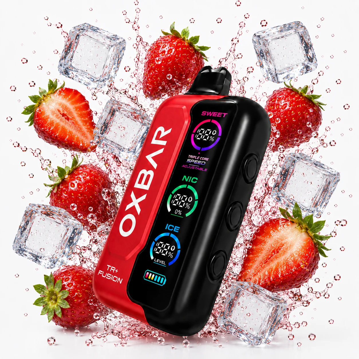 OXBAR Tri-Fusion 50K Puffs Cairo Edition - Strawberry Ice OXBAR Tri-Fusion 50K Puffs Cairo Edition - Strawberry Ice - Image 1
