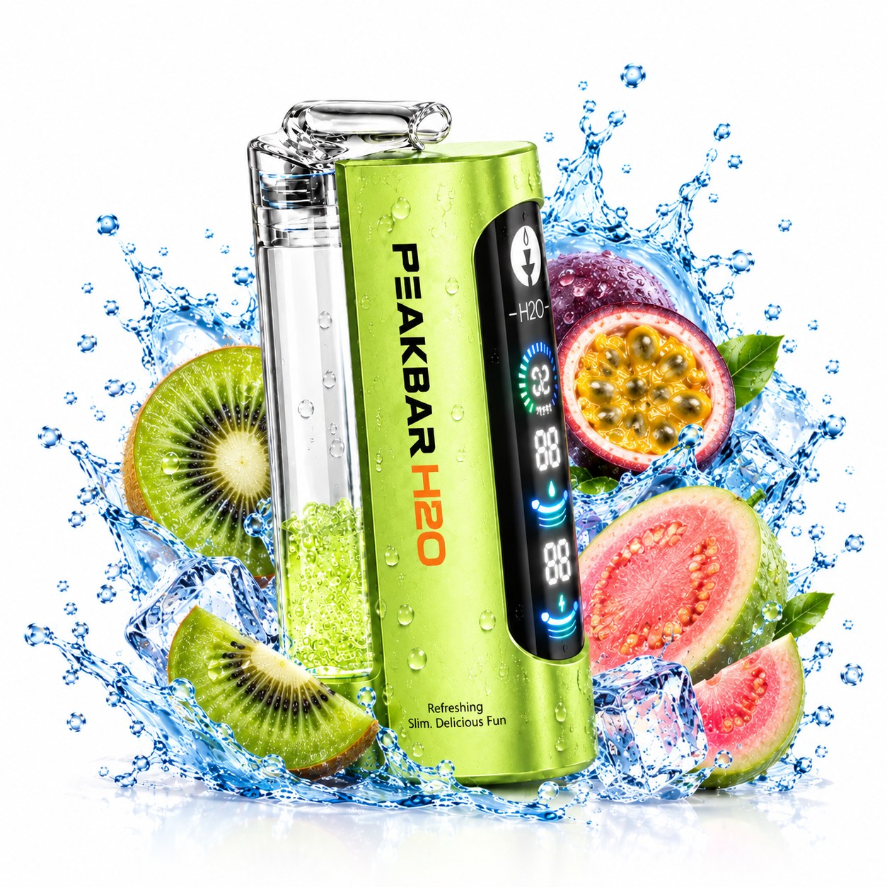 Peak Bar H2O 40K Puffs - Kiwi Passion Fruit Guava Peak Bar H2O 40K Puffs - Kiwi Passion Fruit Guava - Image 1