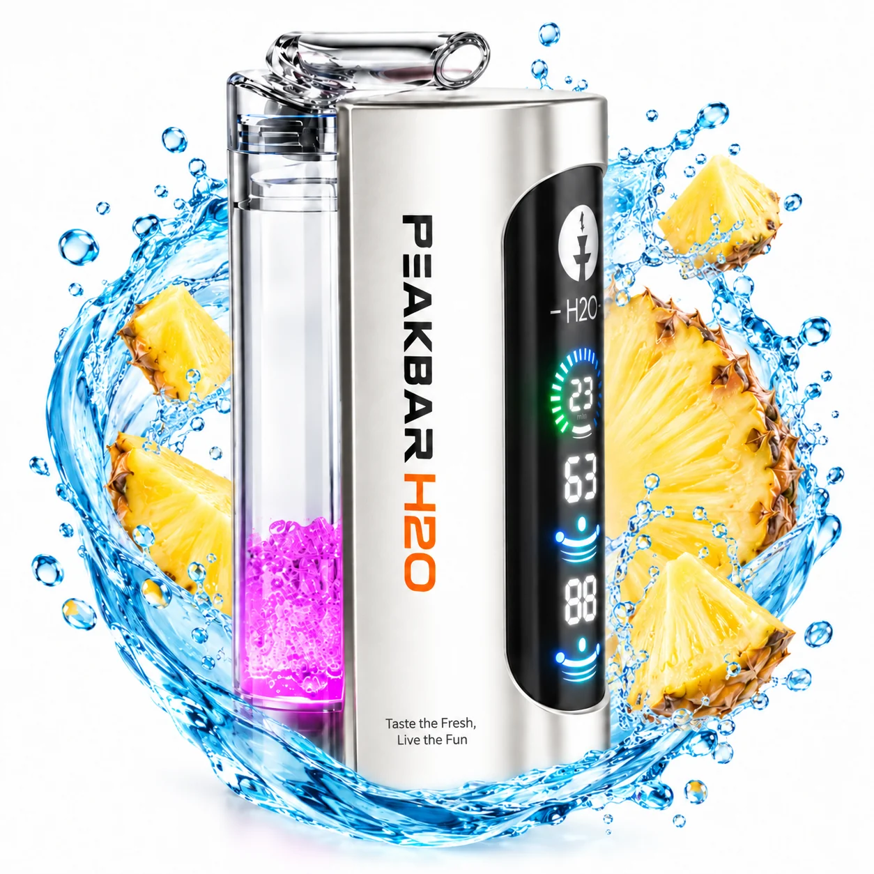 Peak Bar H2O 40K Puffs - Pineapple Peak Bar H2O 40K Puffs - Pineapple - Image 1