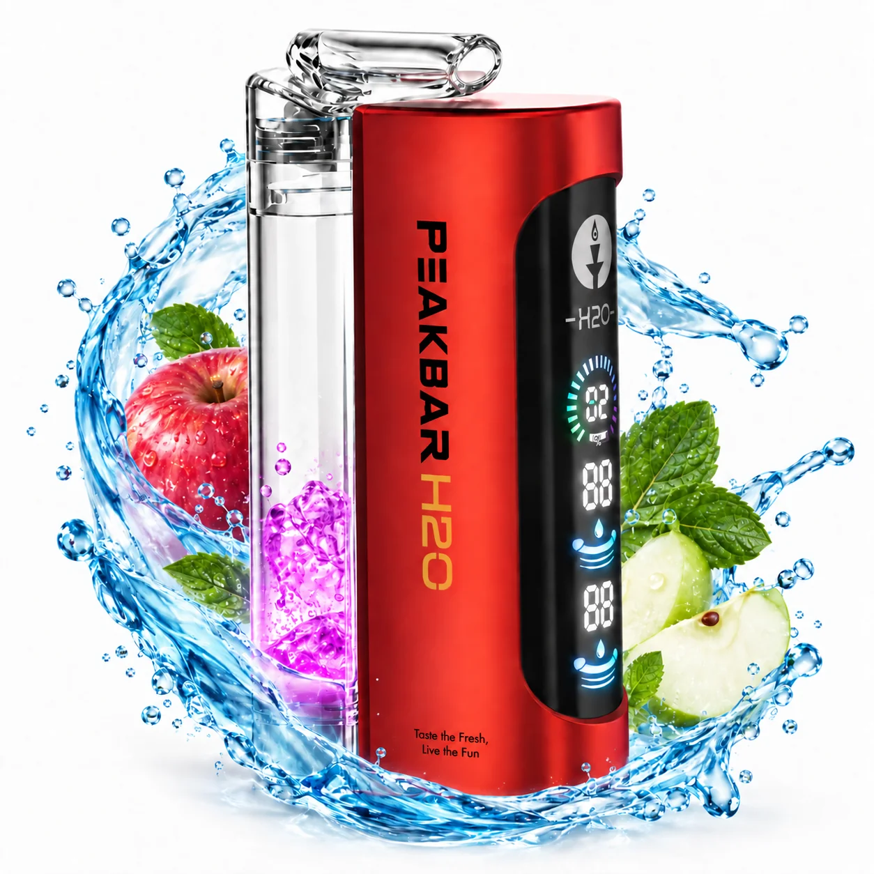 Peak Bar H2O 40K Puffs - Two Apple Peak Bar H2O 40K Puffs - Two Apple - Image 1