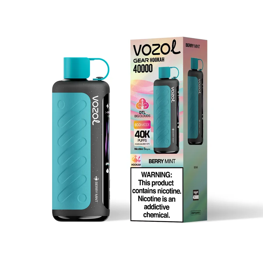 VOZOL GEAR HOOKAH 40K Puffs - Berry Mint VOZOL GEAR HOOKAH 40K Puffs - Berry Mint - Image 1