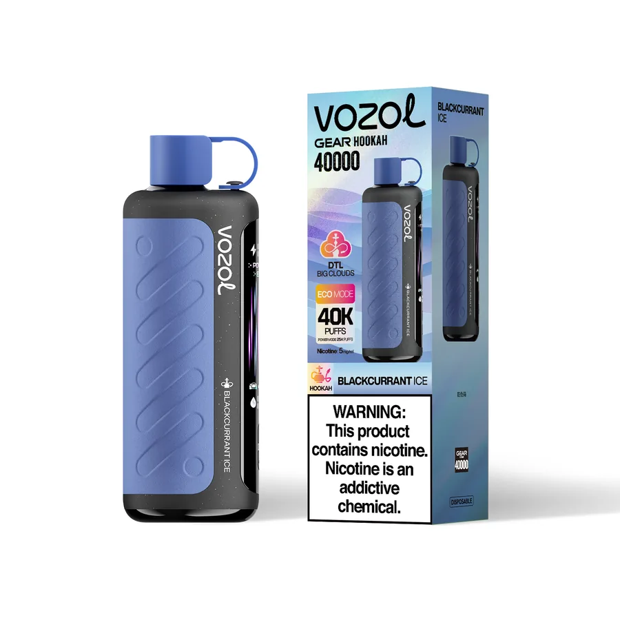 VOZOL GEAR HOOKAH 40K Puffs - Blackcurrant Ice VOZOL GEAR HOOKAH 40K Puffs - Blackcurrant Ice - Image 1