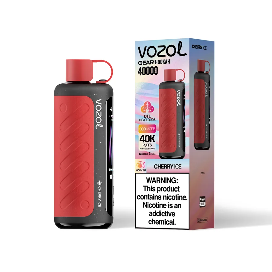VOZOL GEAR HOOKAH 40K Puffs - Cherry Ice VOZOL GEAR HOOKAH 40K Puffs - Cherry Ice - Image 1