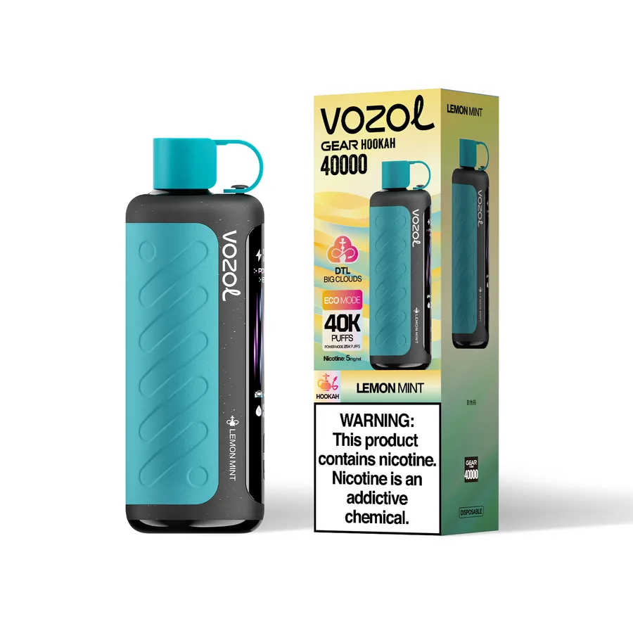 VOZOL GEAR HOOKAH 40K Puffs - Lemon Mint VOZOL GEAR HOOKAH 40K Puffs - Lemon Mint - Image 1