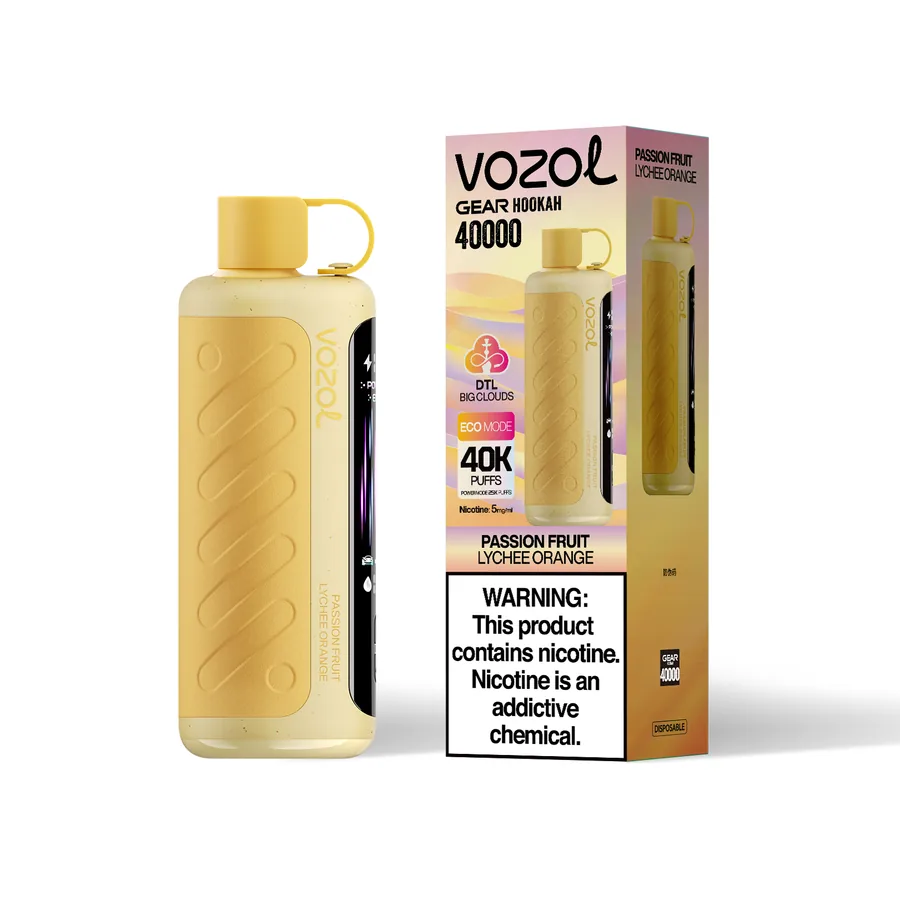 VOZOL GEAR HOOKAH 40K Puffs - Passion Fruit Lychee Orange VOZOL GEAR HOOKAH 40K Puffs - Passion Fruit Lychee Orange - Image 1