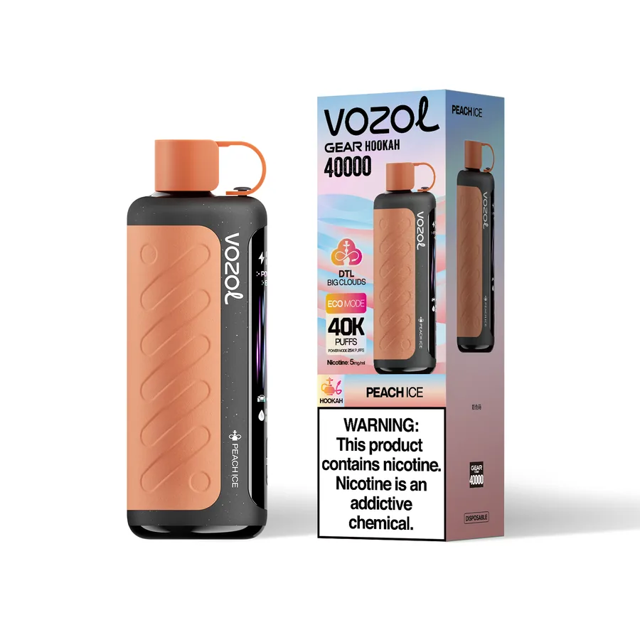 VOZOL GEAR HOOKAH 40K Puffs - Peach Ice VOZOL GEAR HOOKAH 40K Puffs - Peach Ice - Image 1